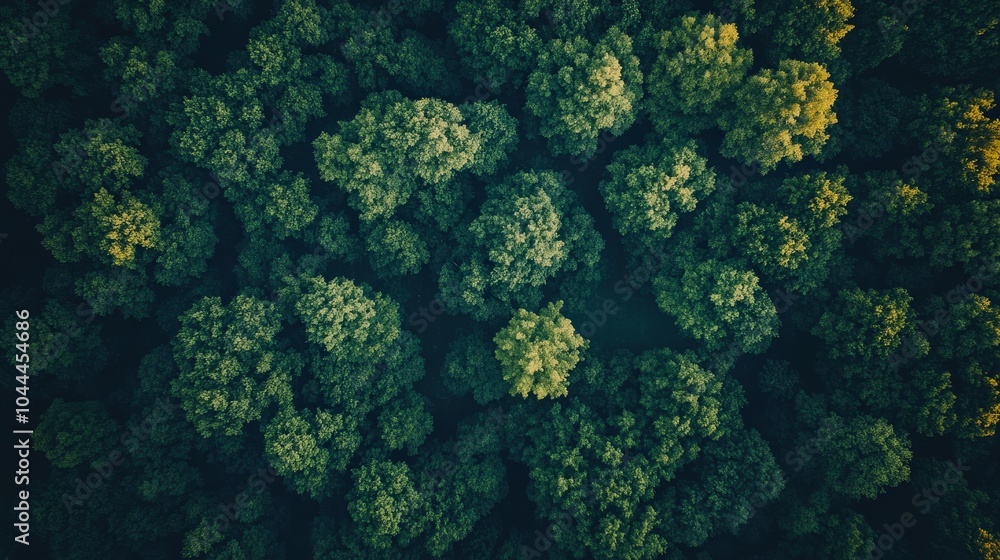 Aerial View of Lush Green Forest from Above Aerial View of Lush Green Forest from Above