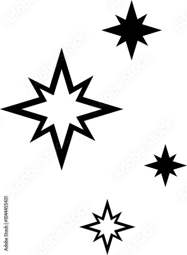 star sparkel astronomy space icon