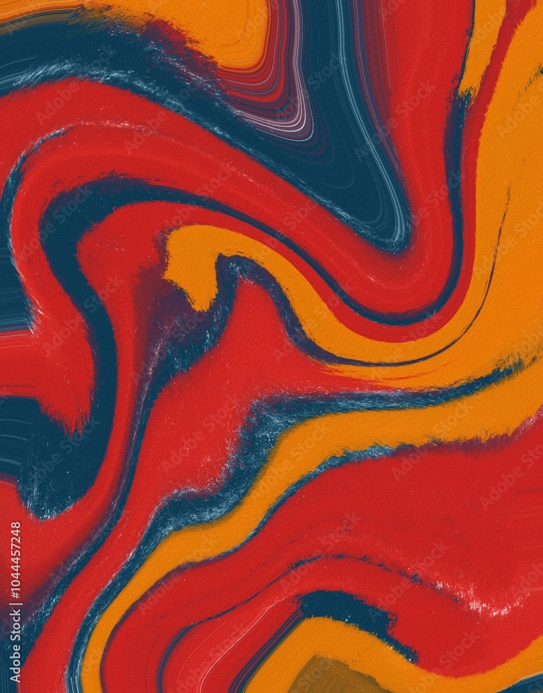Green, red, yellow swirl abstract background Green, red, yellow swirl abstract background