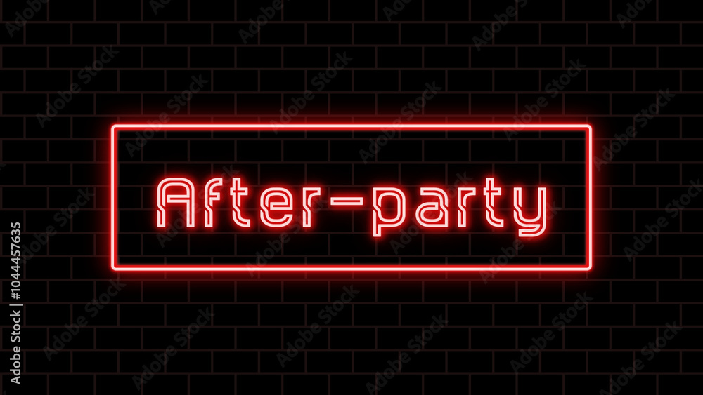 After-party のネオン文字 After-party のネオン文字