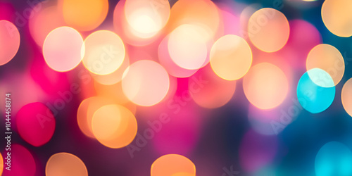 Soft Colorful Bokeh Lights Background