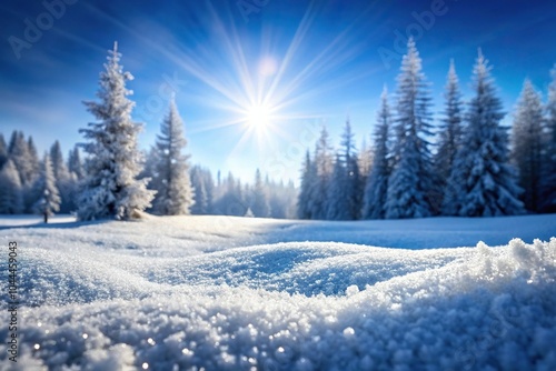 Wallpaper Mural Serene winter background blanketed in snow at a tilted angle Torontodigital.ca