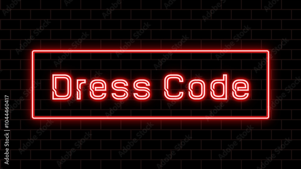Dress Code のネオン文字 Dress Code のネオン文字