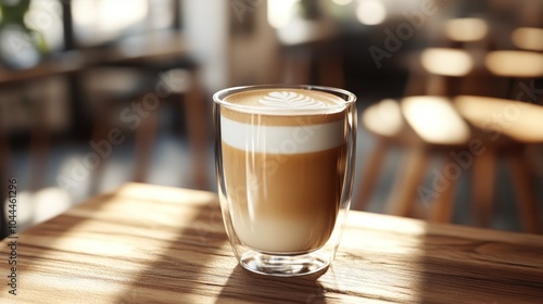 Latte Art in a Cafe