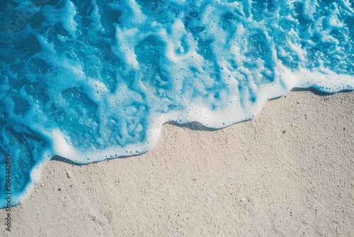 Ocean Waves Crashing on Sandy Beach