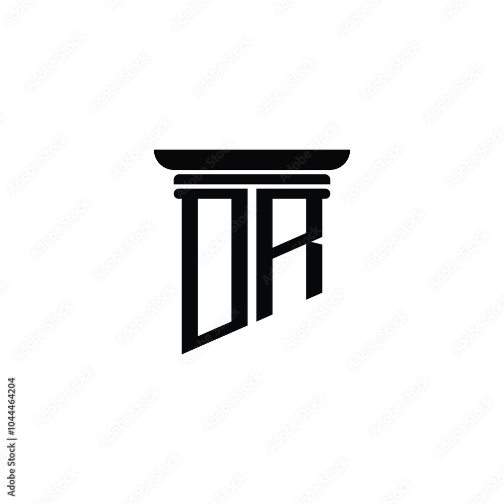 DR monogram logo design letter text name symbol monochrome logotype alphabet character simple logo DR monogram logo design letter text name symbol monochrome logotype alphabet character simple logo