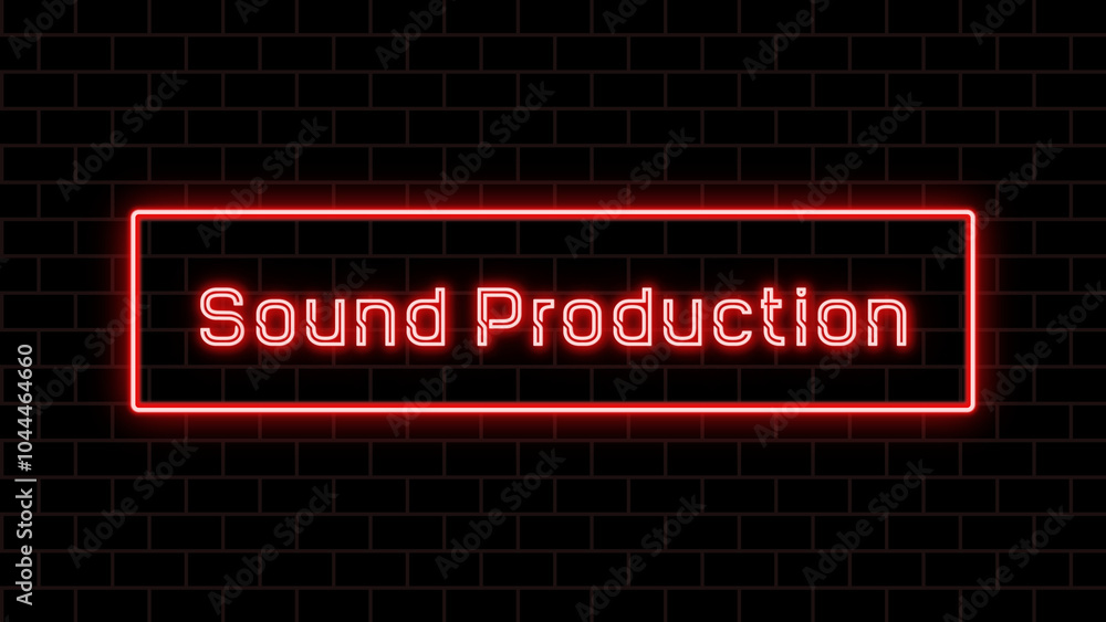 Sound Production のネオン文字 Sound Production のネオン文字
