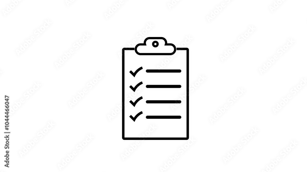 Price list clipboard icon with dollar currency, finance money page bill pay concept animation. Price list clipboard icon with dollar currency, finance money page bill pay concept animation.