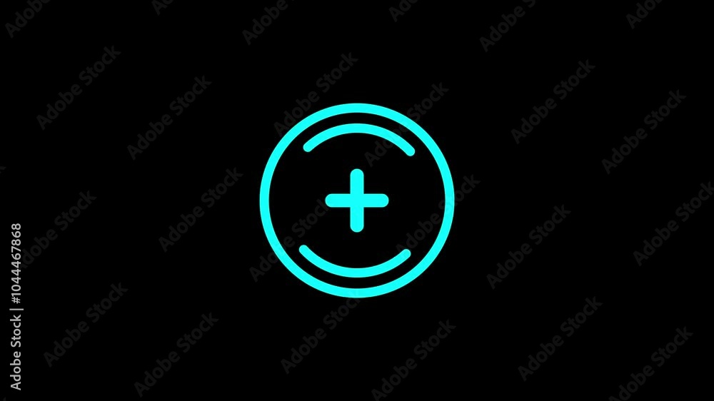 target shooting animation on black background target shooting animation on black background