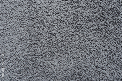 Grey microfiber fabric texture for background. view from above. Close up Micro fiber cloth