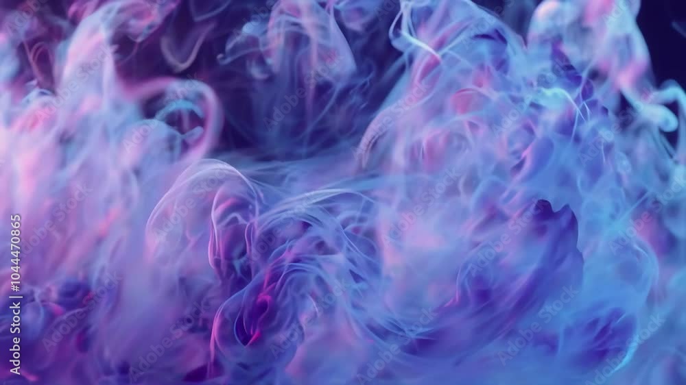Close-up of swirling purple and white ink Close-up of swirling purple and white ink