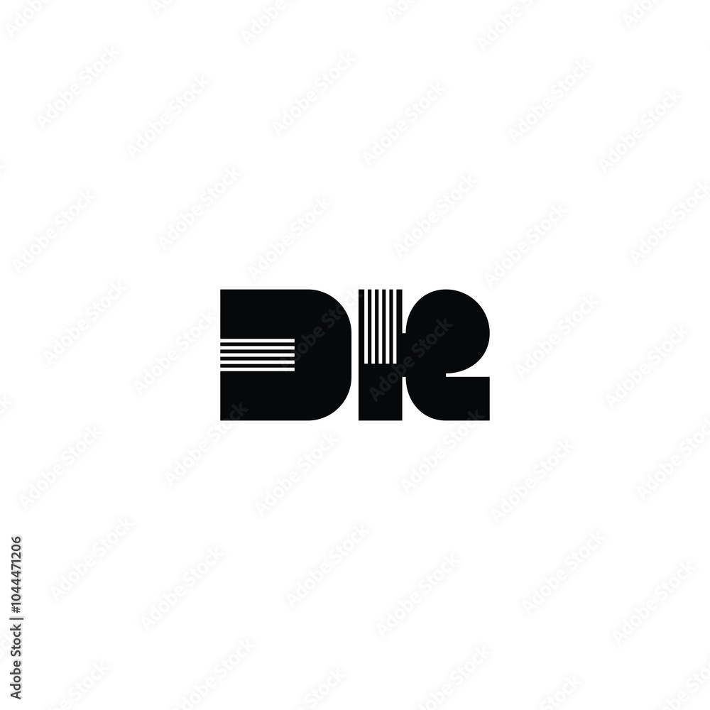 DR monogram logo design letter text name symbol monochrome logotype alphabet character simple logo DR monogram logo design letter text name symbol monochrome logotype alphabet character simple logo