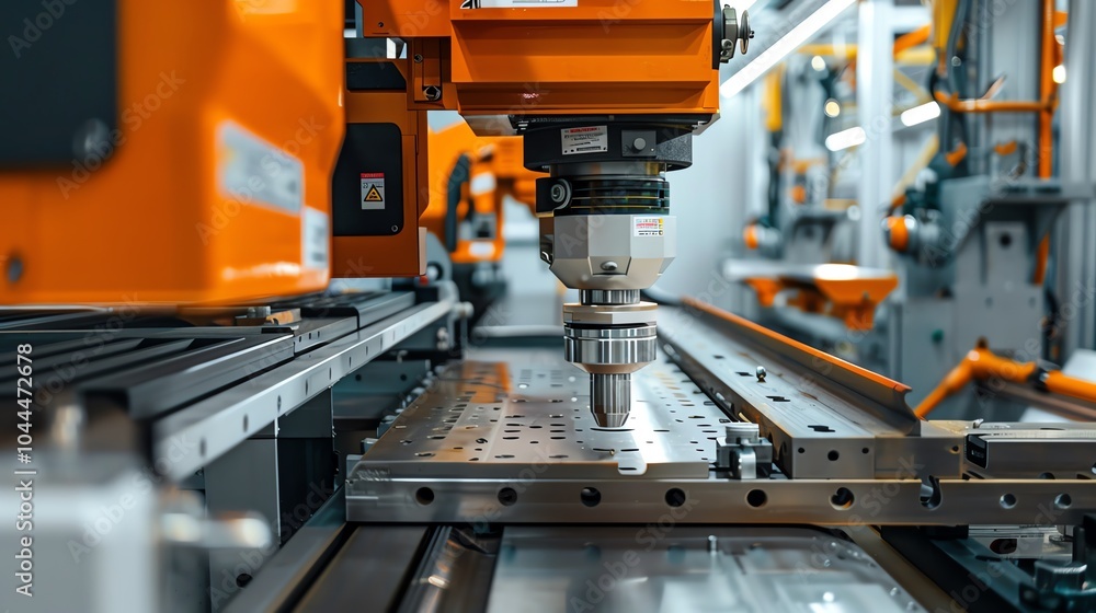 A bending machine in a compact, efficient workshop A bending machine in a compact, efficient workshop