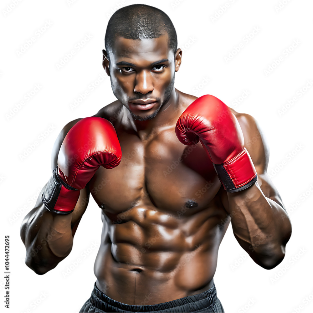 Attractive African american man boxer Attractive African american man boxer