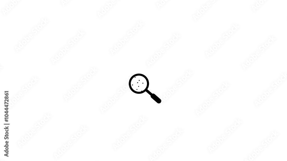Virus searching megnify glass icon animation icon Virus searching megnify glass icon animation icon