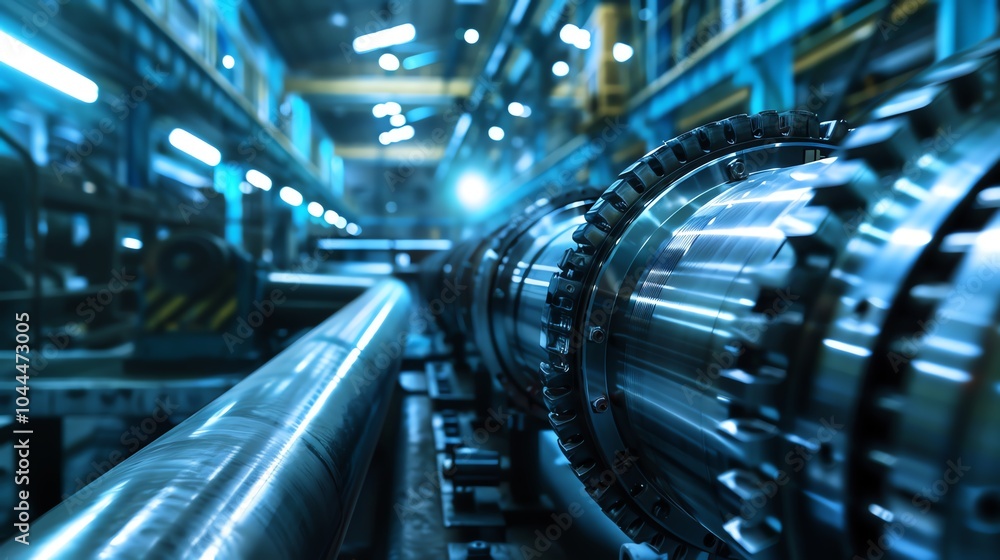 A bending machine in a hightech industrial setting A bending machine in a hightech industrial setting