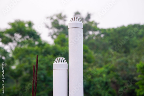 Plumbing vent pipe, Plastic pipes for gas discharge from a septic tank, Septic tank vent pipe