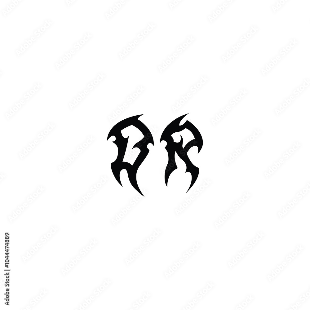 DR monogram logo design letter text name symbol monochrome logotype alphabet character simple logo DR monogram logo design letter text name symbol monochrome logotype alphabet character simple logo