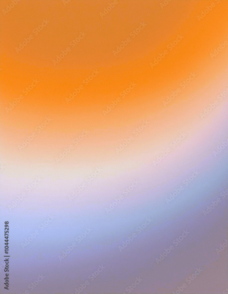 Obraz premium Serene Gradient: A captivating transition from vibrant orange hues to soft lavender tones, creating a tranquil and peaceful atmosphere. Perfect for calming backgrounds.