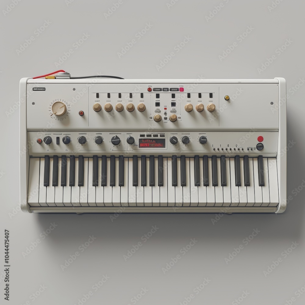 Fototapeta premium Realistic 3D Render of a Full Bodied Electone Keyboard