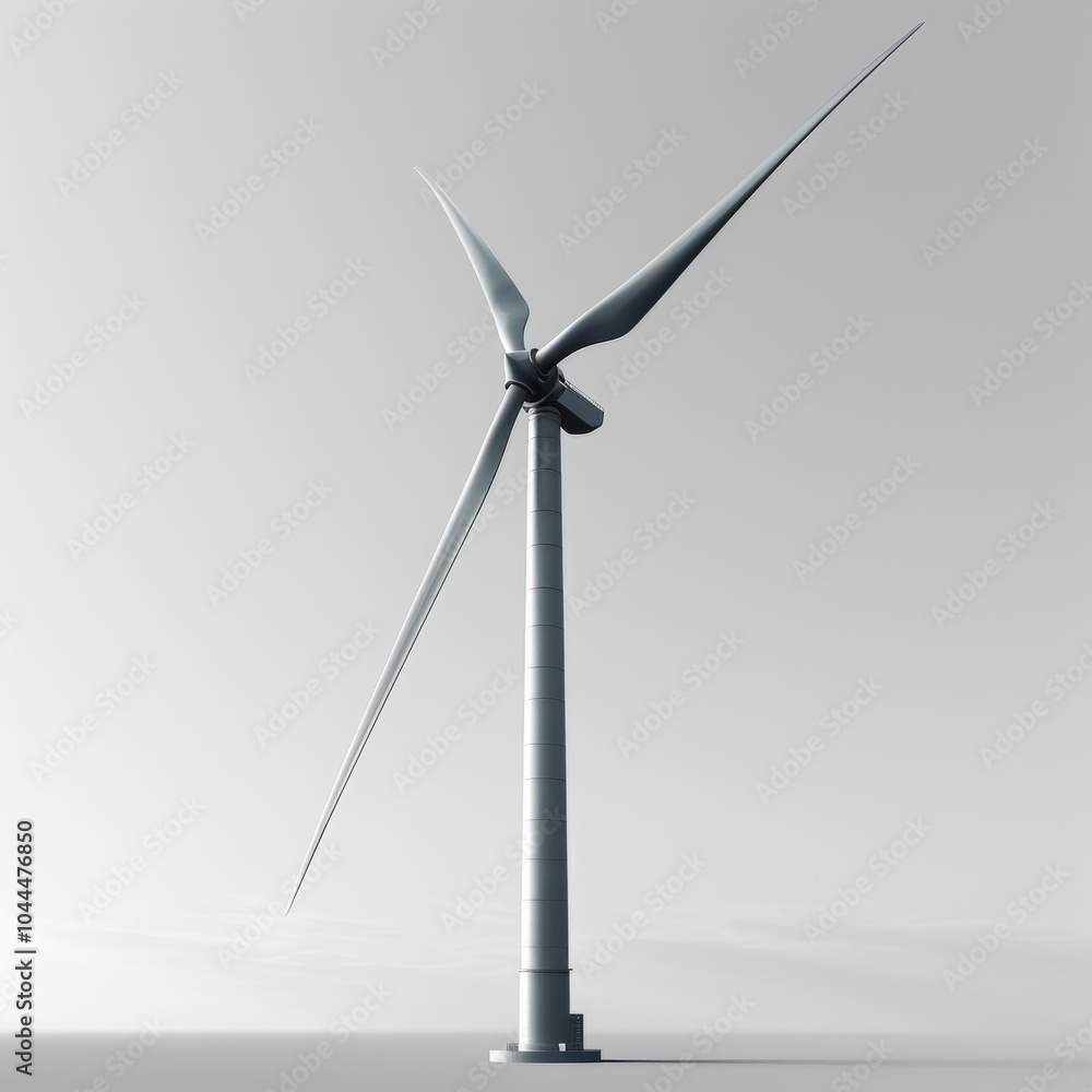 Full Body 3D Electric Wind Turbine Model Full Body 3D Electric Wind Turbine Model