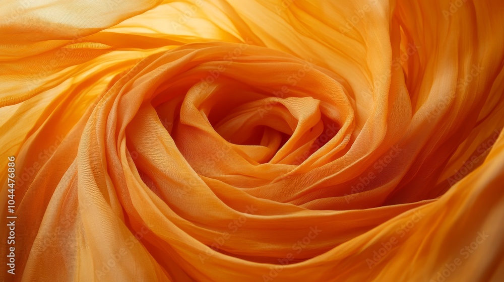 A close-up of swirling orange fabric, creating a soft and inviting texture. A close-up of swirling orange fabric, creating a soft and inviting texture.