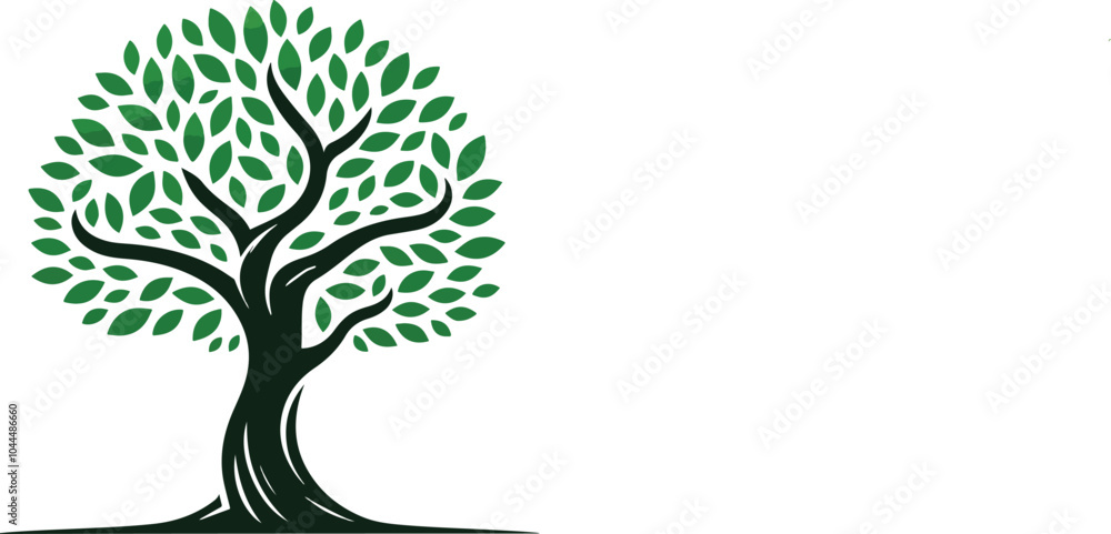 Fototapeta premium Create a tree isolated on white background.