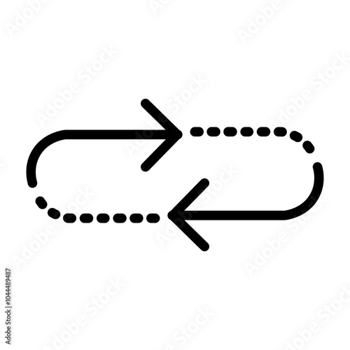 Repeat Vector Line Icon Design