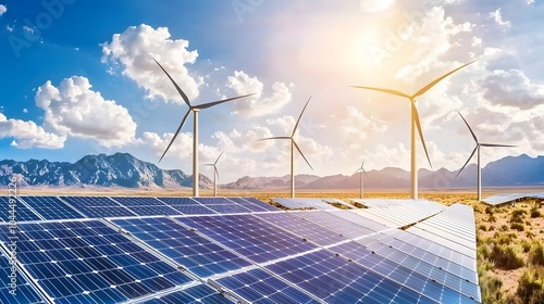 Aerial View of Renewable Energy Sources