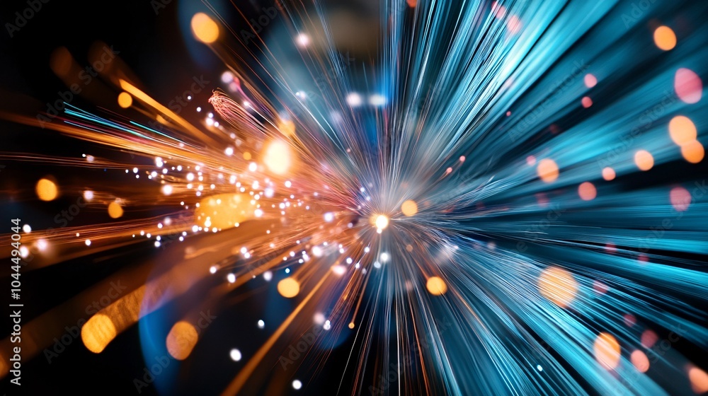 Naklejka premium Illuminating Night Sky