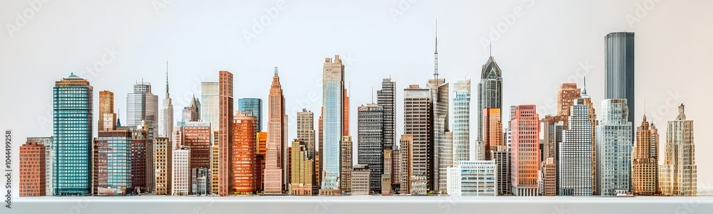 Modern Cityscape Collection with Vibrant Models Modern Cityscape Collection with Vibrant Models