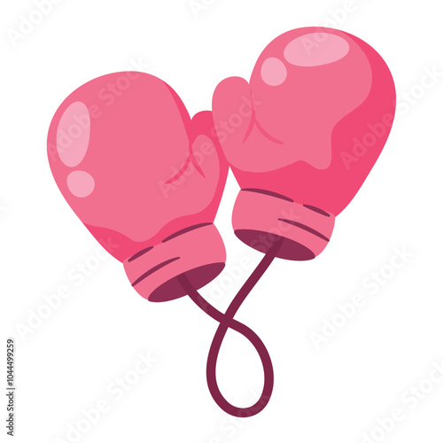 girl power pink gloves