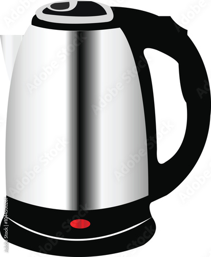 A transparent color modern electric kettle.
