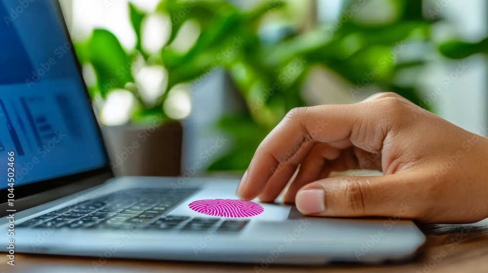 Fingerprint Scanner Security Laptop Authentication Fingerprint Scanner Security Laptop Authentication
