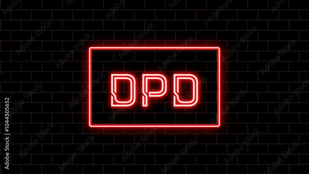 DPD のネオン文字 DPD のネオン文字