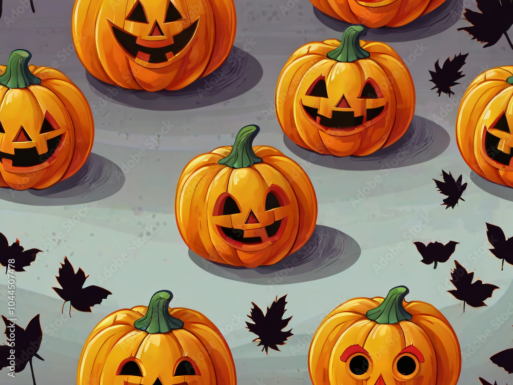 set of halloween pattern set of halloween pattern