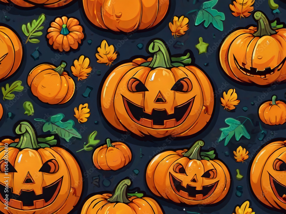 funny halloween seamless pattern funny halloween seamless pattern