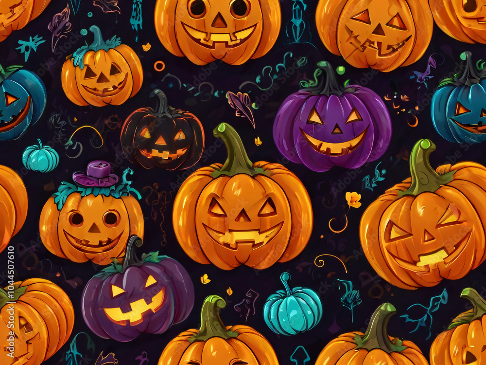 halloween seamless pattern halloween seamless pattern