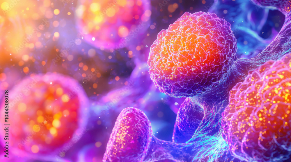 Abstract Colorful Cells Background Abstract Colorful Cells Background