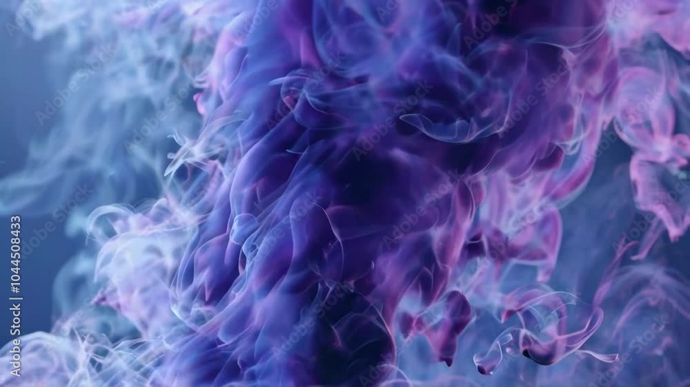 Close-up of swirling purple and blue ink Close-up of swirling purple and blue ink