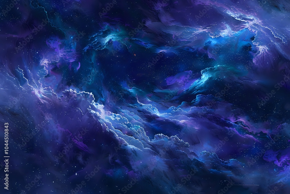 Cosmic Clouds Dance in a Starry Night: A Stunning Abstract Wallpaper for Desktop and Mobile Cosmic Clouds Dance in a Starry Night: A Stunning Abstract Wallpaper for Desktop and Mobile