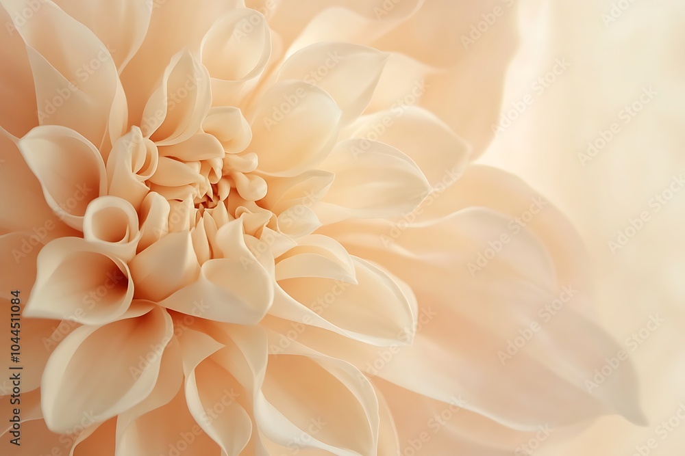 Close-Up of Peach-Colored Dahlia Close-Up of Peach-Colored Dahlia