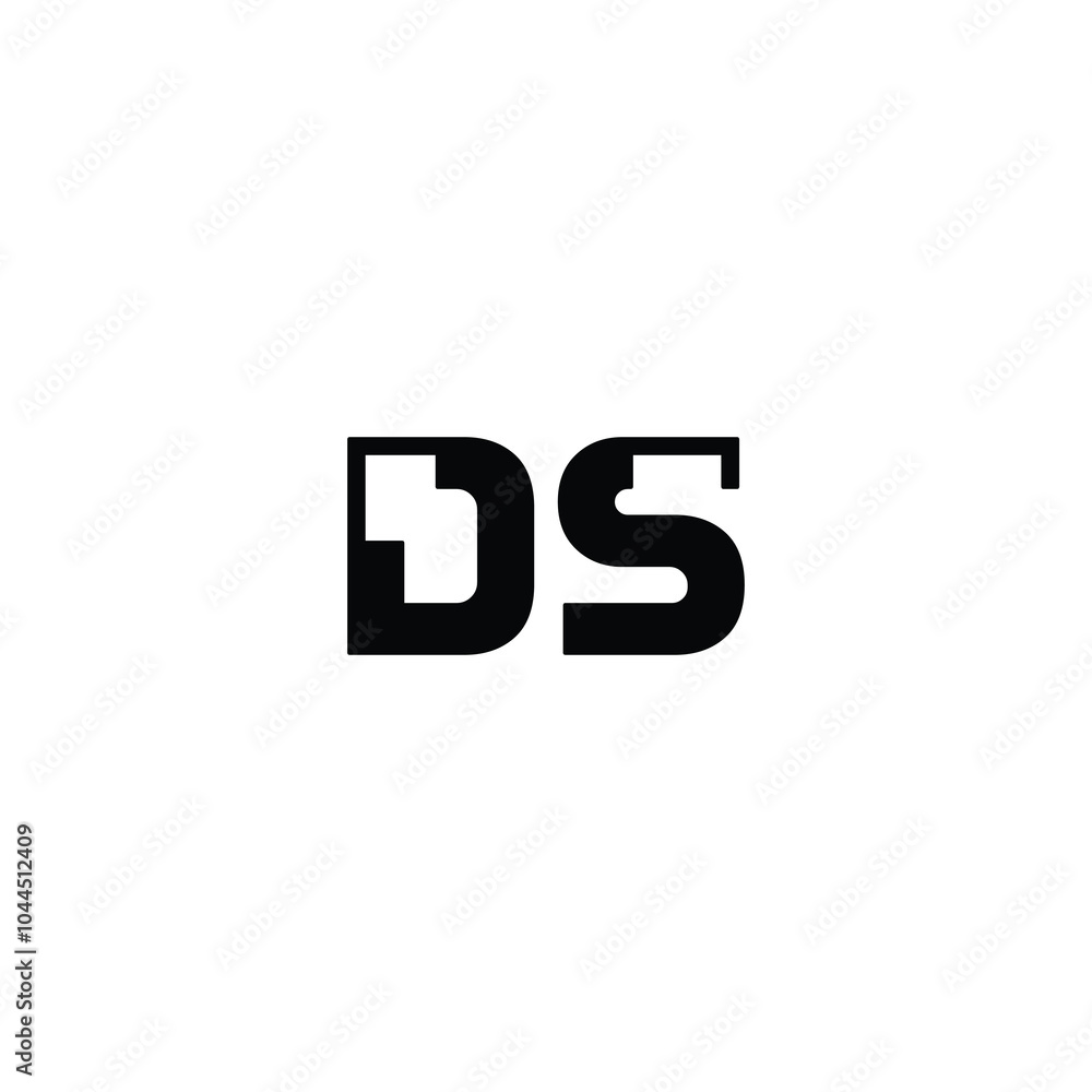 DS monogram logo design letter text name symbol monochrome logotype alphabet character simple logo DS monogram logo design letter text name symbol monochrome logotype alphabet character simple logo