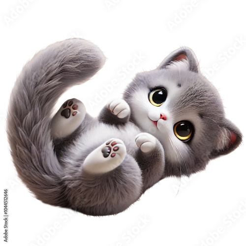 Cute CGI Cat Illustration -Adorable Feline with Realistic Fur
かわいいCGI猫のイラスト - リアルな毛並みの愛らしい猫