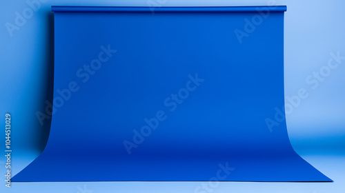 Blue Roll Up Background