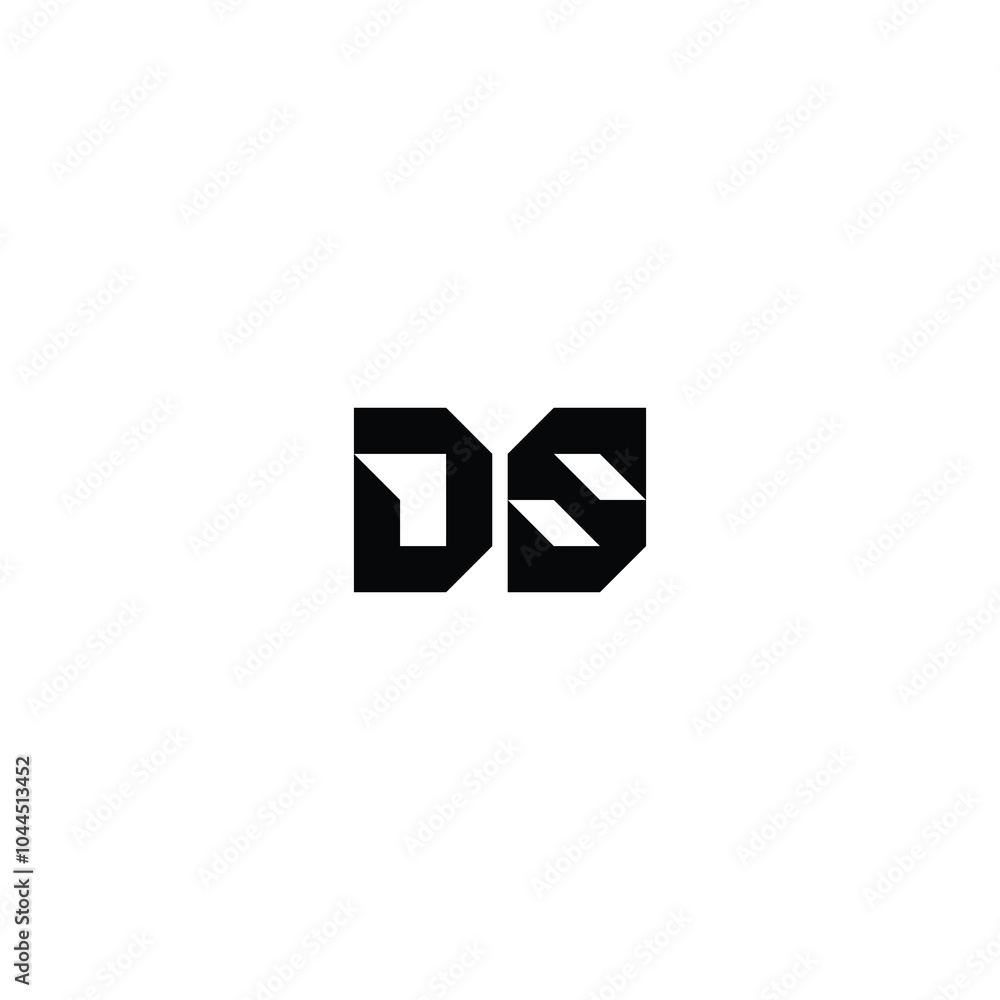 DS monogram logo design letter text name symbol monochrome logotype alphabet character simple logo DS monogram logo design letter text name symbol monochrome logotype alphabet character simple logo
