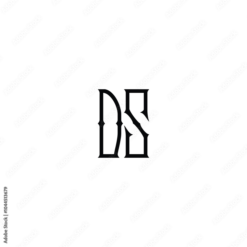 DS monogram logo design letter text name symbol monochrome logotype alphabet character simple logo DS monogram logo design letter text name symbol monochrome logotype alphabet character simple logo