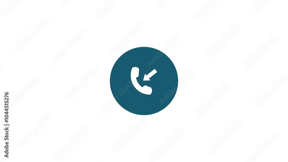 Direction incoming call icon animation Direction incoming call icon animation