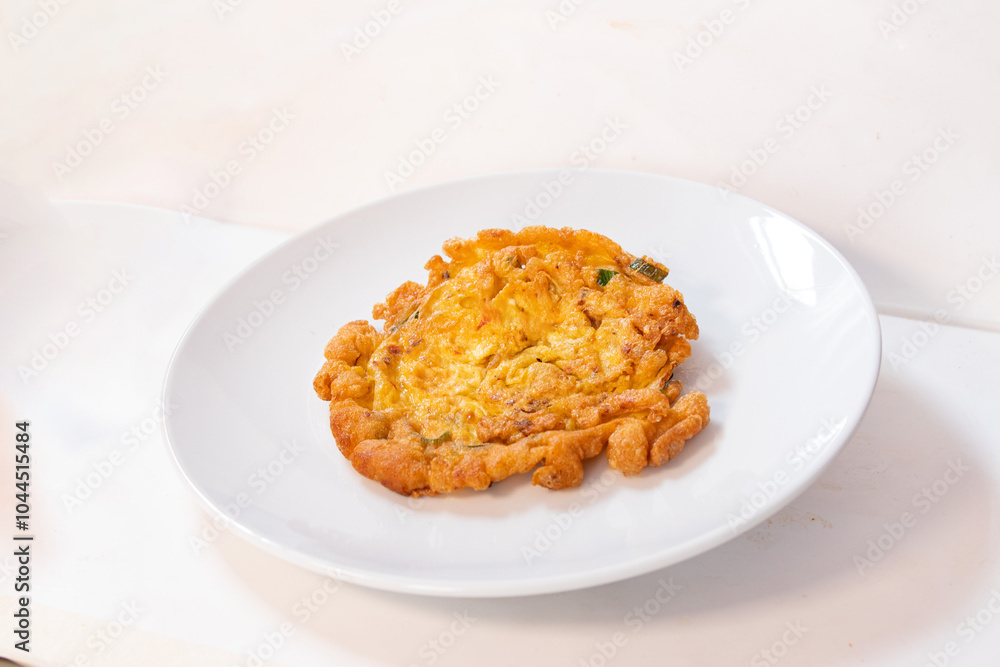 Fried Egg on white plate Fried Egg on white plate