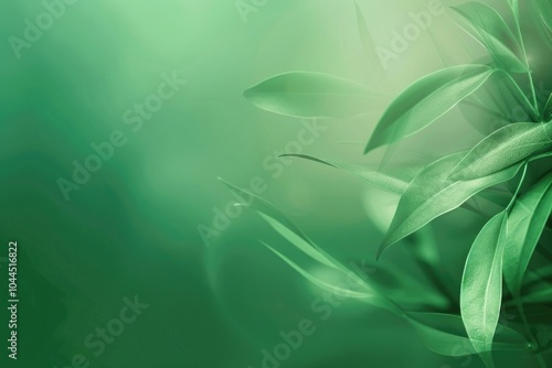 Green background, blurred, simple, flat design, minimalistic, no shadows, gradient.